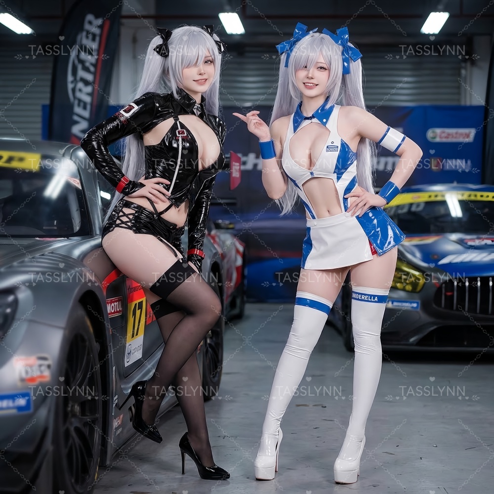 Anime Cosplay Black Girl - زي سينديرا ريس للتنكر، زي سباق