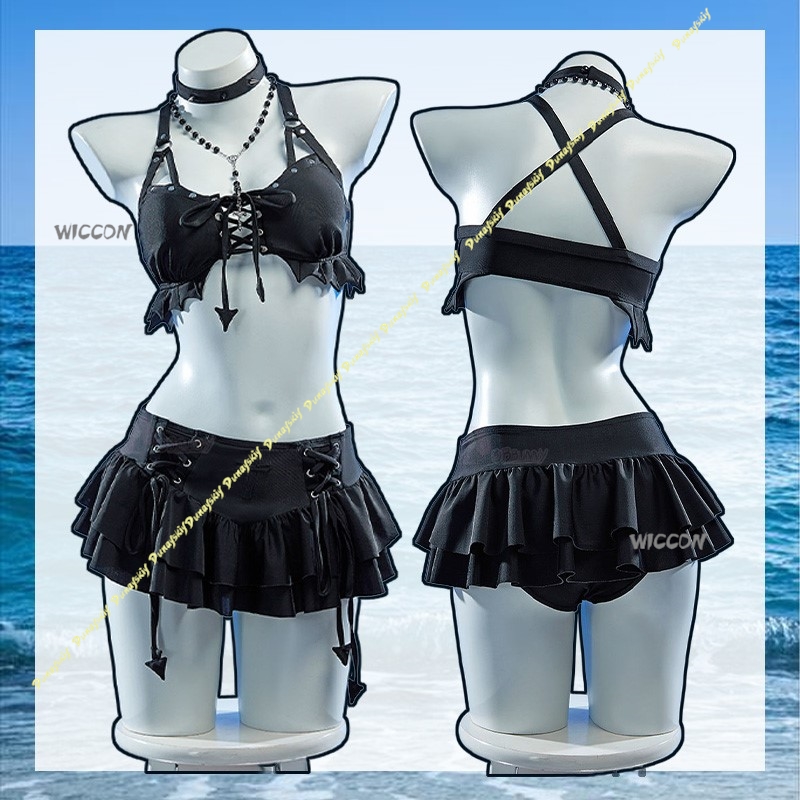 Anime Cosplay Black Girl - أزياء تنكرية للفتيات بدلة سباحة مثيرة