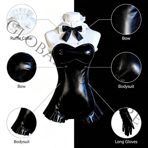 زي تنكري أنمي ريم من Re:Zero − - مراجعة Anime Cosplay Black Girl وسعره