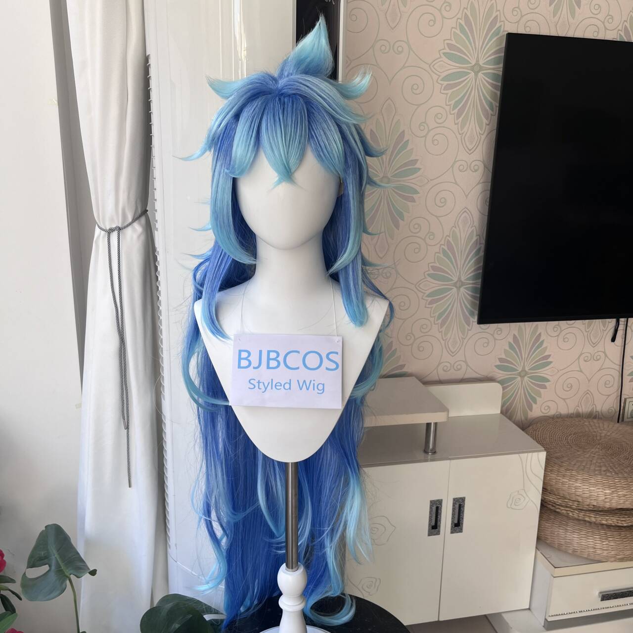 شعر مستعار أنيق بطول 110 سم، ش - مراجعة Anime Cosplay Waifu وسعره