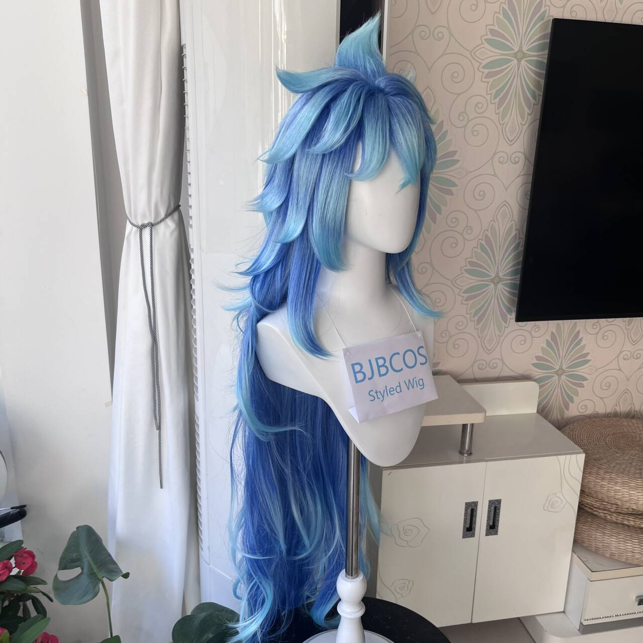 شعر مستعار أنيق بطول 110 سم، ش - مراجعة Anime Cosplay Waifu وسعره