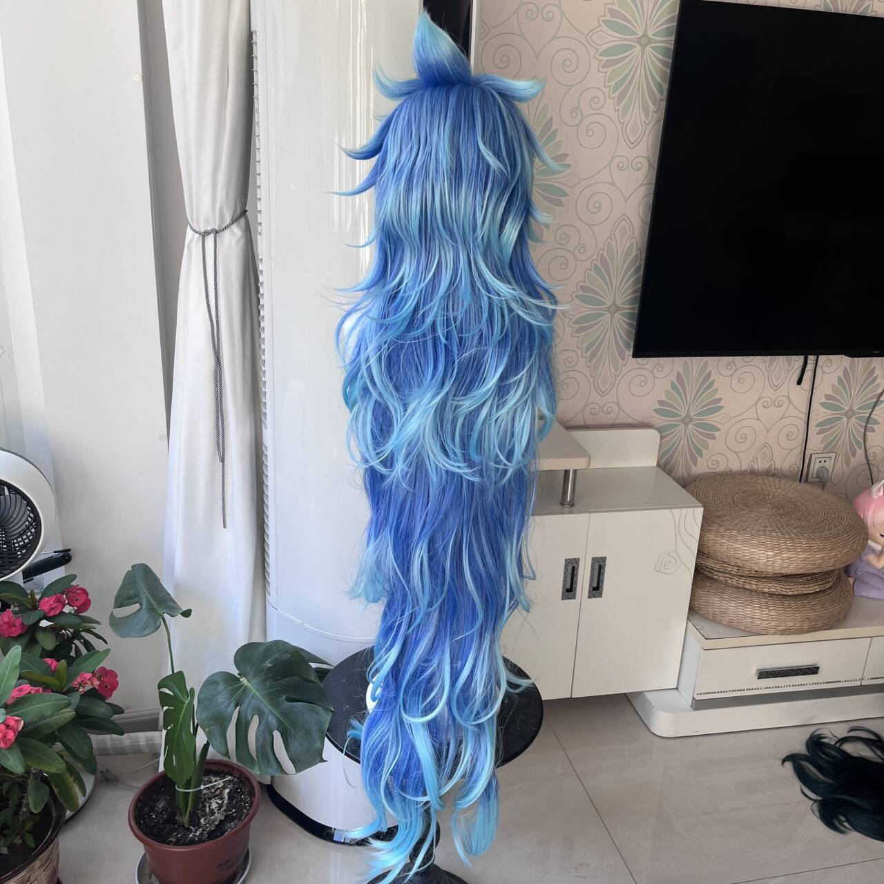 شعر مستعار أنيق بطول 110 سم، ش - مراجعة Anime Cosplay Waifu وسعره