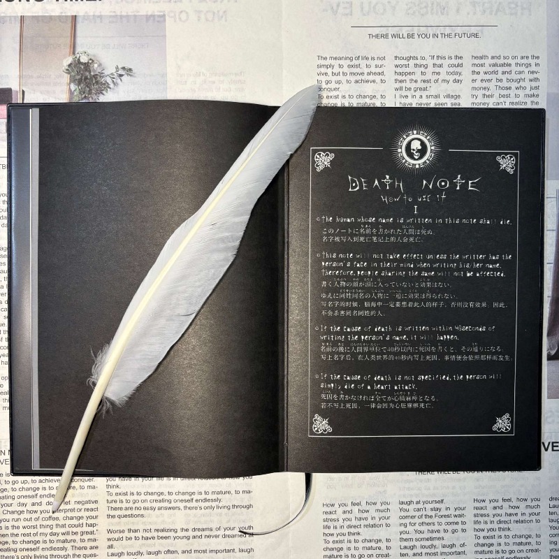 دفتر ملاحظات ديث نوت جديد قابل - مراجعة Death Note Replica وسعره
