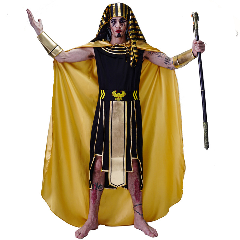 أزياء الهالوين للرجال للملكة ا - مراجعة Egypt Cosplay Anime وسعره