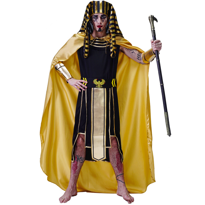أزياء الهالوين للرجال للملكة ا - مراجعة Egypt Cosplay Anime وسعره