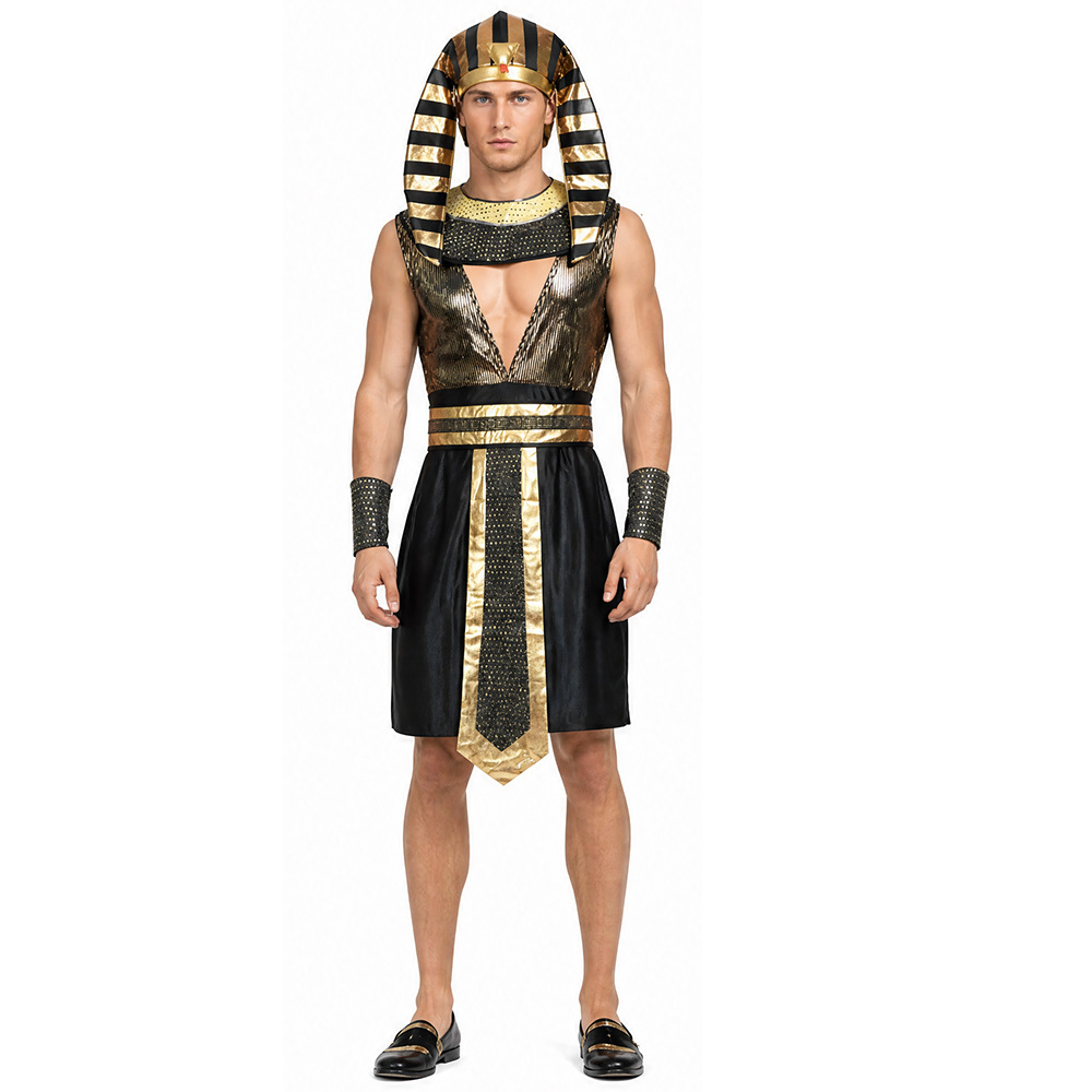 زي الفرعون المصري للرجال، ملاب - مراجعة Egypt Cosplay Anime وسعره