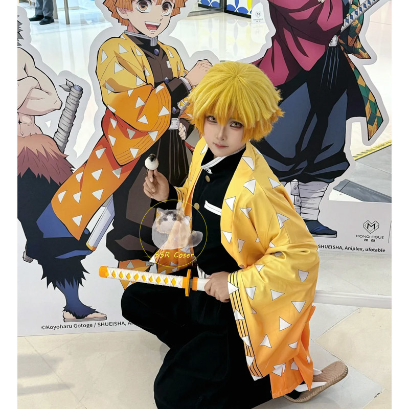 أزياء أجاتسوما زينيتسو التأثير - مراجعة Cosplay Anime Zenitsu وسعره