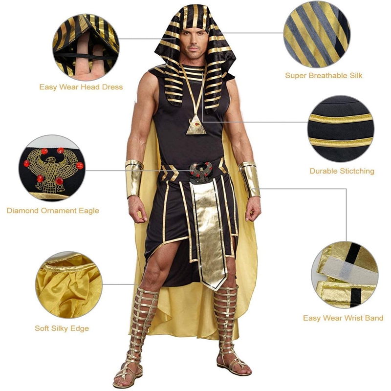 مجموعة أزياء رجالية مصرية مكون - مراجعة Egypt Cosplay Anime وسعره