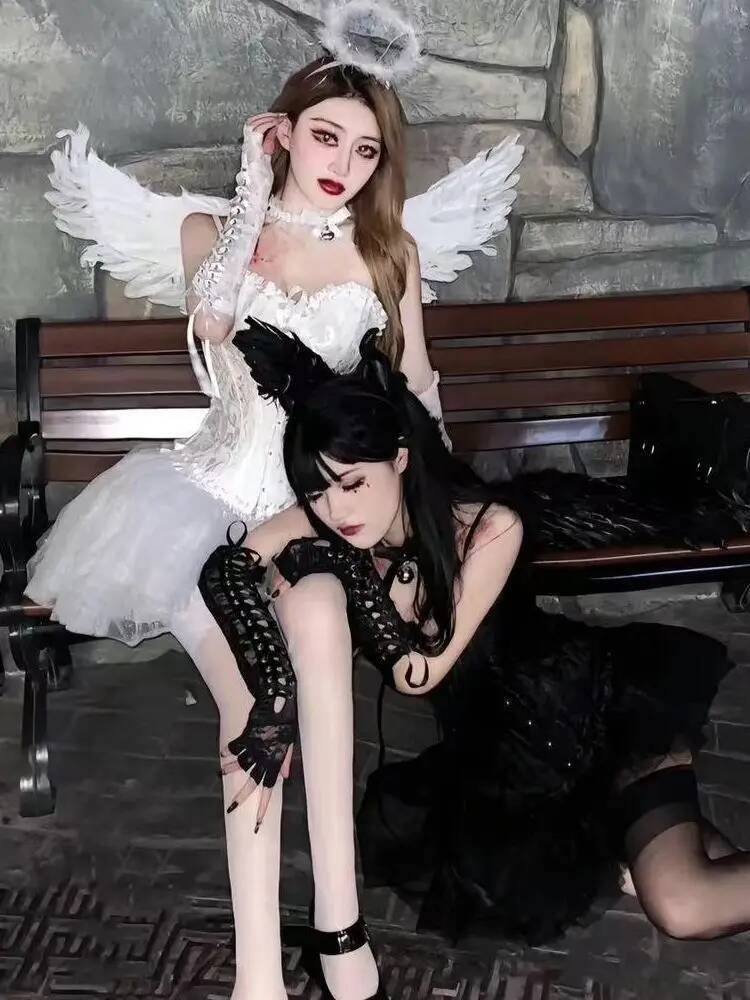 مجموعة Little Devil Angel Best - مراجعة Anime Cosplay Little Girl وسعره