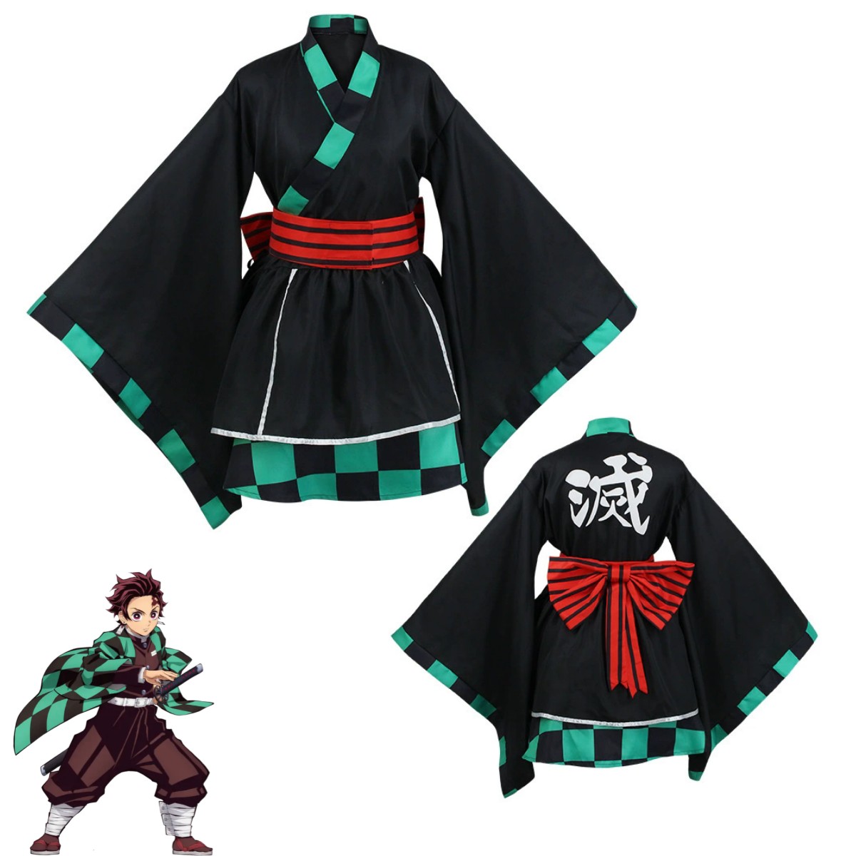 XQAnime كامادو تانجيرو كوتشو ش - مراجعة Cosplay Anime Zenitsu وسعره