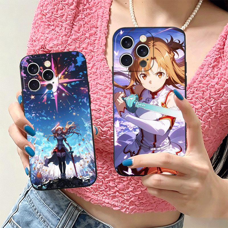 غطاء هاتف سيليكون ناعم لآيفون  - مراجعة Sword Art Online Cape وسعره