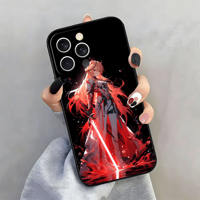 غطاء هاتف سيليكون ناعم لآيفون  - مراجعة Sword Art Online Cape وسعره